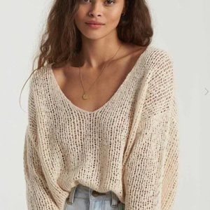 Billabong Feel the Breeze Sweater - Small - Cream